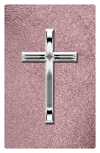DF35T 510 SL SH OR Silver Single Cross Shimmer Orchid Background